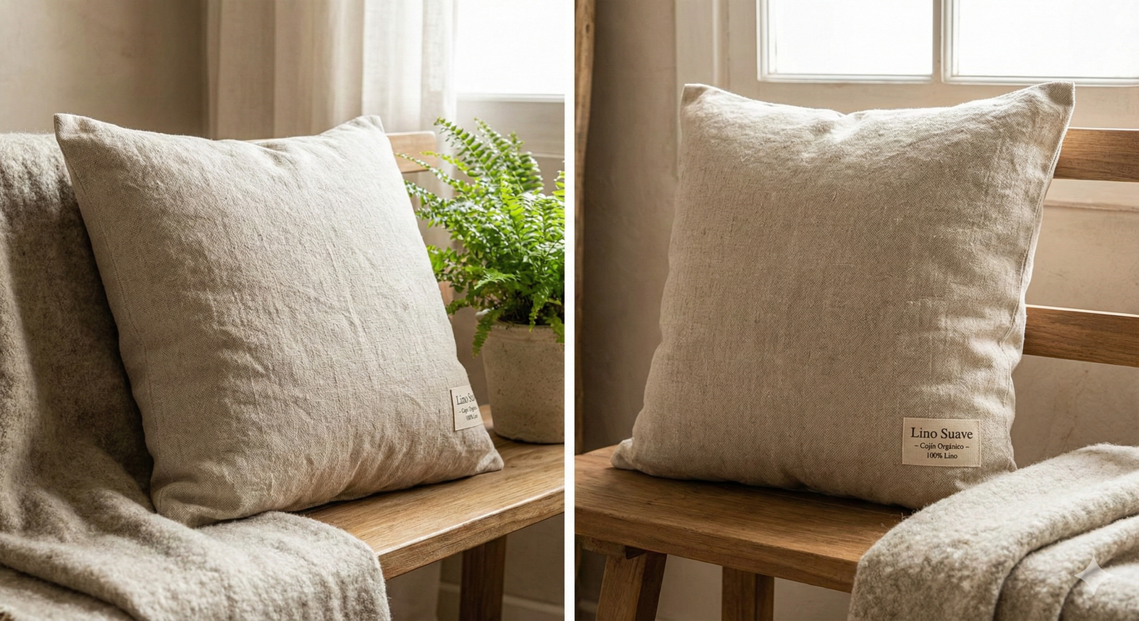 Cojín Orgánico “Lino Suave”